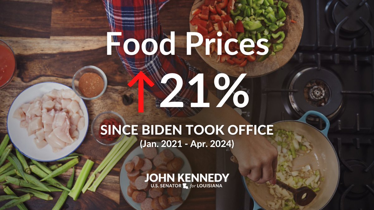 Louisiana makes the best food in the world, and #Bidenflation is making it unaffordable.