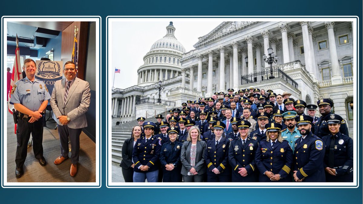 Congratulations to #PWCPD Captain Castilla on recently graduating from the DC Police #Leadership Academy. He spent 3 weeks in Washington, DC, learning alongside a diverse cohort of law enforcement peers from across the nation & world who are adaptable, creative & motivate others.