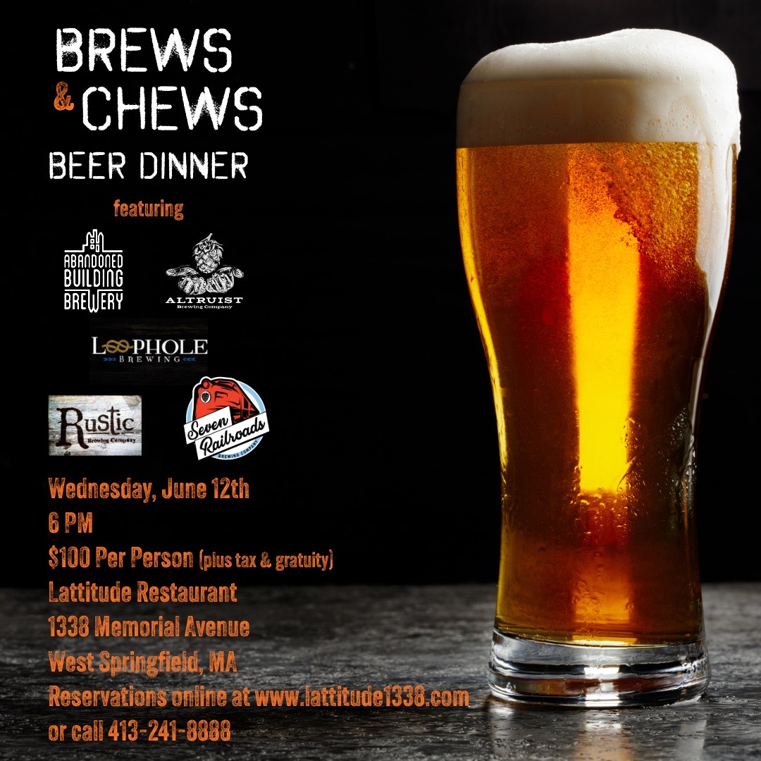 As the Worthy Beer Event approaches, we’ve put together an incredible lineup for a craft beer dinner at Lattitude Restaurant.  This one is Wednesday June 12th and features @abandonedbuildingbrewery <a href="/altruistbrewing/">Altruist Brewing Co.</a> <a href="/loopholebrewing/">Loophole Brewing Company</a> <a href="/rusticbrewing/">Rustic Road Brewing</a> @sevenrailroadsbrewing