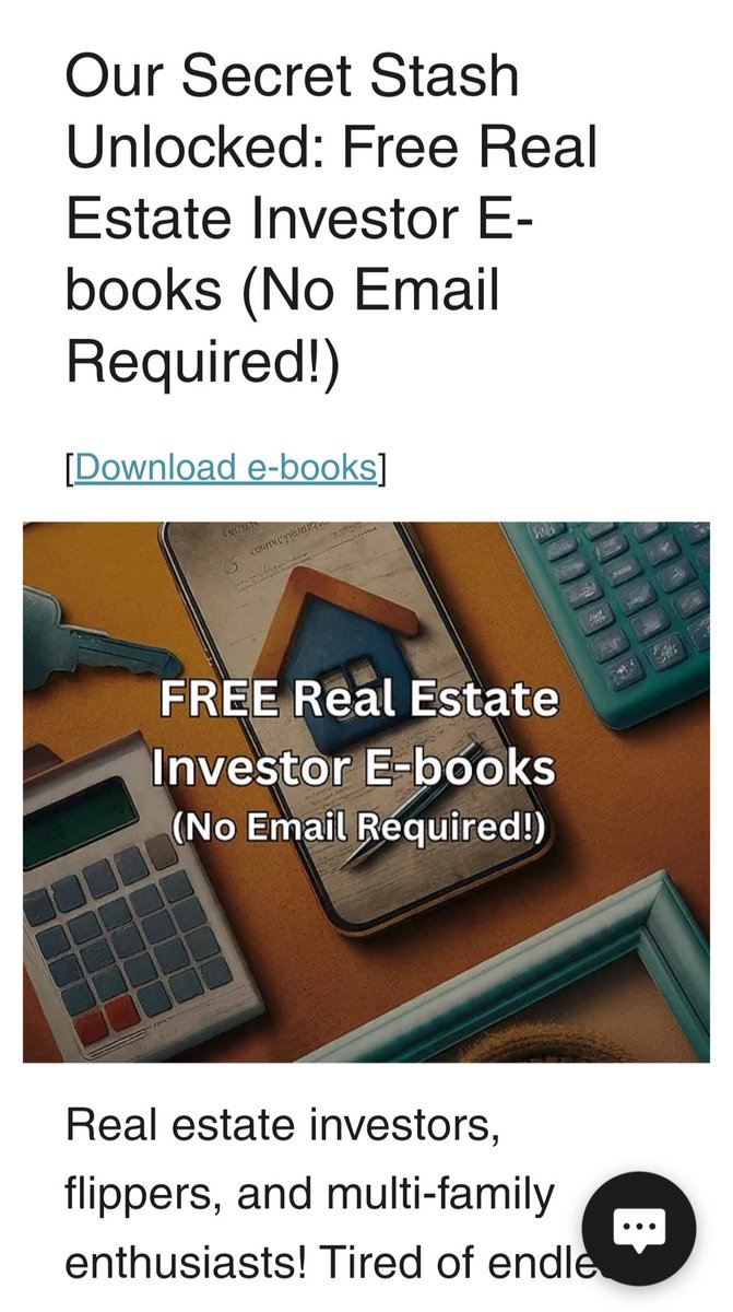 Our Secret Stash Unlocked: Free Real Estate Investor E-books (No Email Required!) myhomemysale.com/post/our-secre…