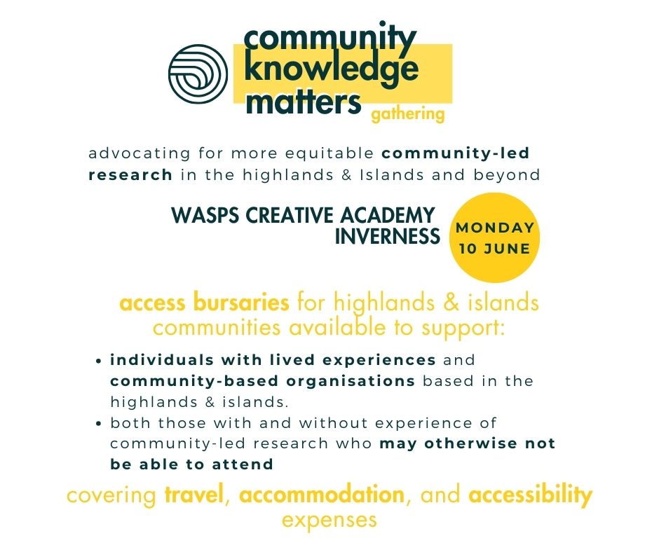 Science Ceilidh (@scienceceilidh) on Twitter photo Don't miss out! The deadline to apply for our #CKMGathering access bursary is this Friday. Join us in Inverness on June 10 for our first in-person event. Learn more and apply by visiting the link below or emailing research@scienceceilidh.com. communityknowledgematters.com/in-person-gath… Don't miss out! The deadline to apply for our #CKMGathering access bursary is this Friday. Join us in Inverness on June 10 for our first in-person event. Learn more and apply by visiting the link below or emailing research@scienceceilidh.com. communityknowledgematters.com/in-person-gath…