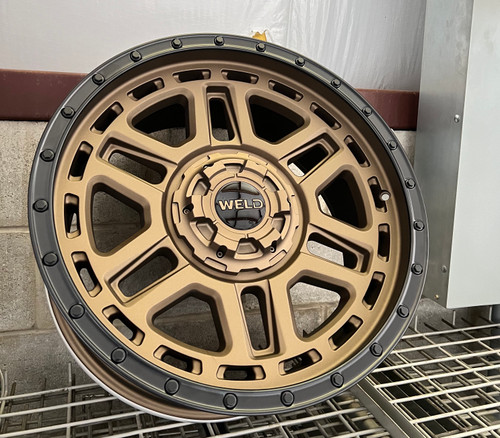 WELD Crux Satin Bronze Wheel / Satin Black Lip | 20x9 | 6x135 - F-150 & Raptor | 6x139.7 - Ram TRX, 1500, Silverado & Sierra | +0 Offset | 5.00 Backspacing - W12009098500: WELD Crux… dlvr.it/T7ZJtd #justboltons #performanceparts #buynowpaylater #justboltonscom #klarna