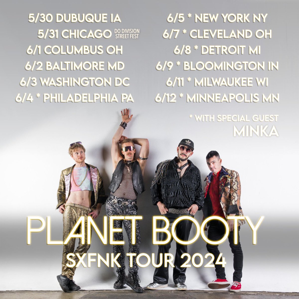 SXFNK TOUR BEGINS TOMORROW // Tickets at planetbooty.org // We are on the road for the first time in almost two years and are ready to make you feel sexy AF 💦🌈❤️🌎🍑 @RealGoodTouring 🤘🏼🤘🏼🤘🏼🤘🏼