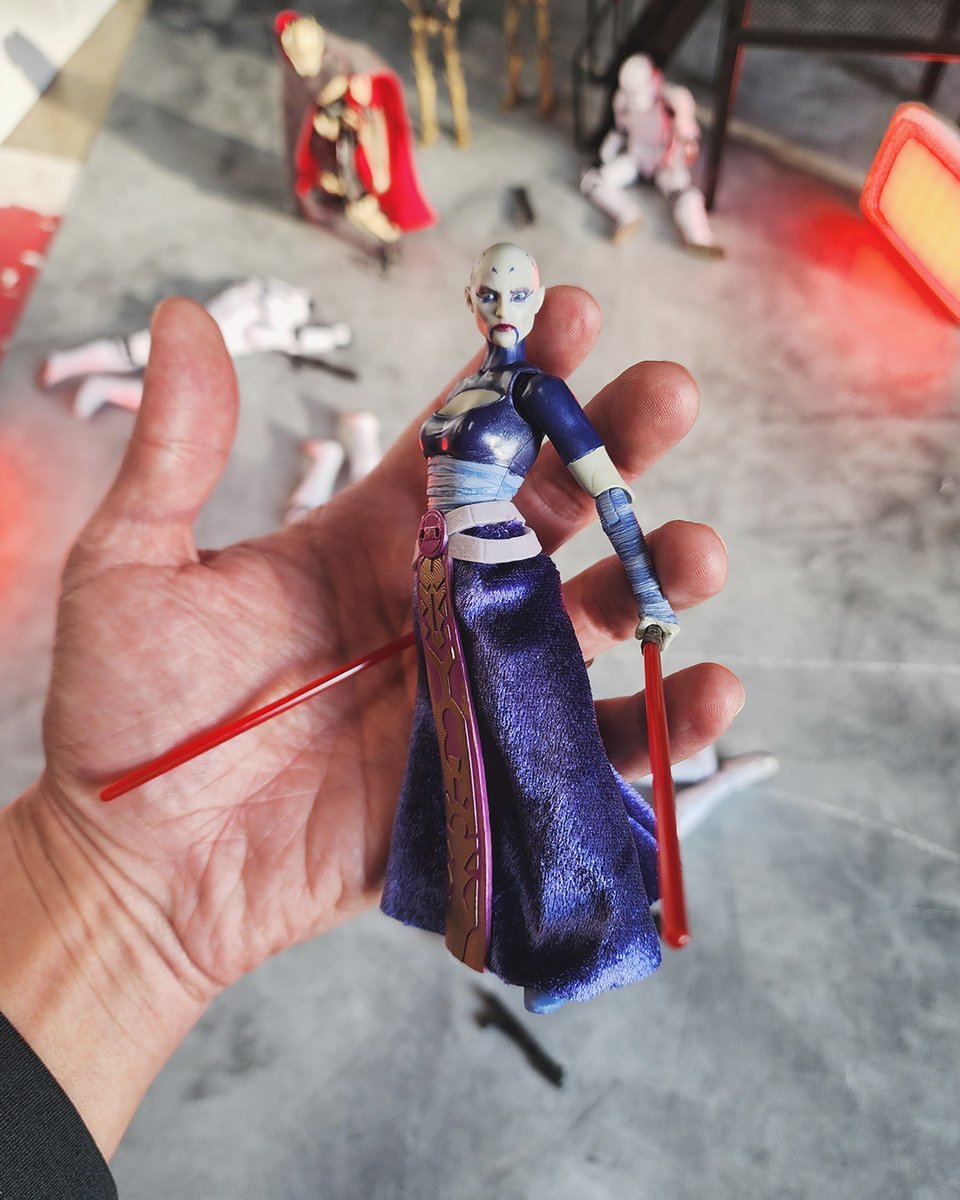 BLKSRS_'s tweet photo. Outnumbered... 💀
-
Asajj Ventress is such a cool character! I’ve had this figure for a long time, but this is my first time photographing it. 😁
---
#Asajj #AsajjVentress #Clonetrooper #darkdisciple #StarWars #GeneralGrievous #ToyPhotography #BLKSRS #LUMIXGH6 #LUMIX #GH6 https://t.co/Fj3WvnQPmz