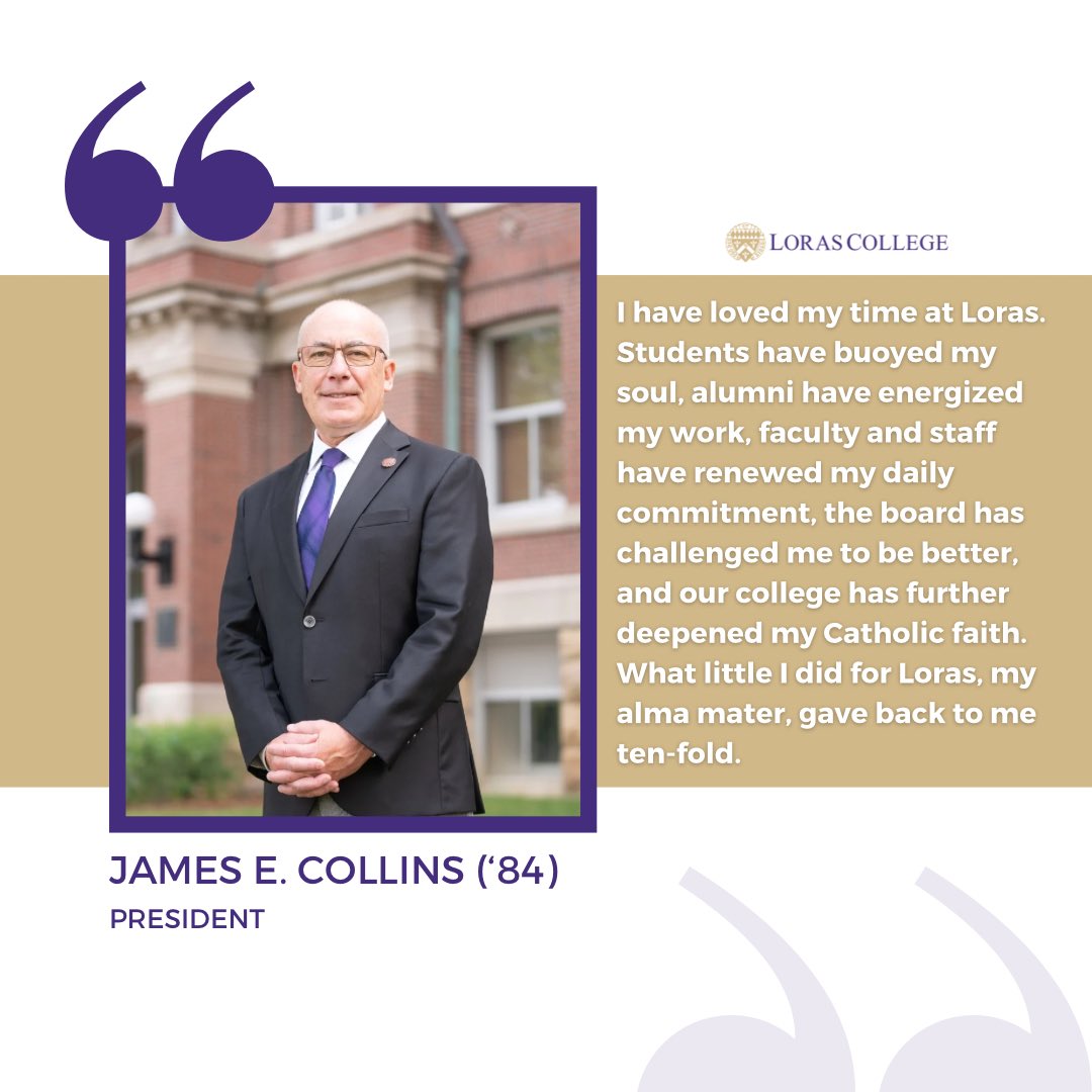 A message from Loras College President Jim Collins (‘84): loras.edu/presidential-a… #LorasCollege #LearnServeLead #GoDuhawks
