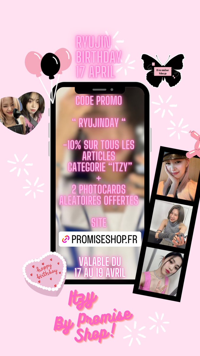 promiseshop__'s tweet photo. Des promotions disponibles sur le site promiseshop. fr comme les spéciales Birthday 🥳 -10% sur les articles du groupe + 1 photocards offertes 🌸 https://t.co/dOyNtcrSyL