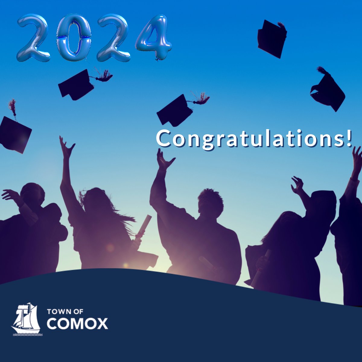 Highland Secondary grads of 2024, your big weekend is almost here!
We are sending high-fives to all Town of Comox graduates for all your hard work and achievements! 📷
Live, dream, soar - your possibilities are endless! Wishing you all the best.
 I #allschools I #homeschool