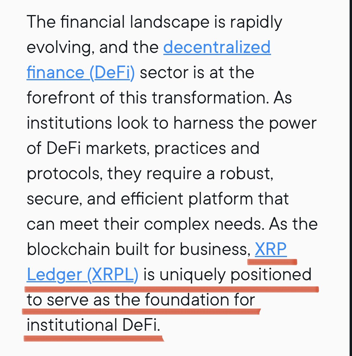 The #XRP Ledger is uniquely positioned to serve as the foundation for institutional DeFi! DeFi will be huge on the XRPL - that’s why also @TokenCTF could look at a huge price jump! The price could fly from 0.97XRP to 374.25XRP with a market cap of only $10 billion dollar!