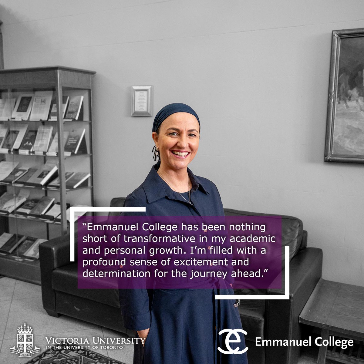 Emmanuel College (@emmanuelcolleg2) on Twitter photo Raquel’s goal is to create a healing space where everyone feels supported, understood and empowered. Learn more about Raquel’s journey at Emmanuel College and the Class of 2024 here: emmanuel.utoronto.ca/news/meet-emma…
#ECGrad2024
<a href="/TorSchTheology/">TorontoSchTheology</a>
<a href="/VicCollege_UofT/">Vic College UofT</a> Raquel’s goal is to create a healing space where everyone feels supported, understood and empowered. Learn more about Raquel’s journey at Emmanuel College and the Class of 2024 here: emmanuel.utoronto.ca/news/meet-emma…
#ECGrad2024
<a href="/TorSchTheology/">TorontoSchTheology</a>
<a href="/VicCollege_UofT/">Vic College UofT</a>