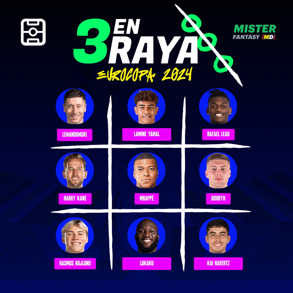 MisterFantasyES's tweet photo. 🏆 Concurso KILLERS #EURO2024

🎁 Sorteamos 4 packs de 250 Créditos entre los participantes 💰

📌 Para participar:

1️⃣ Síguenos 💚
2️⃣ LIKE + RT 🫶🏼 
3️⃣ ¡ELIGE TRIDENTE GOLEADOR DE LA EUROCOPA! 🚀
4️⃣ Añade hashtag #MisterFantasy ⚽ 
5️⃣ Límite 02/06 ⏰

📲 https://t.co/uroChrJJkT https://t.co/DUqUYiLtM1