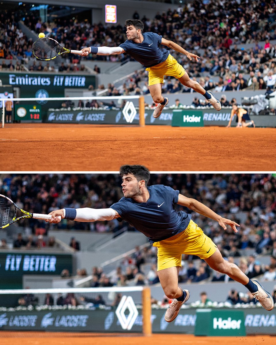 ✈️Hayat kısa, Carlos Alcaraz uçuyor. #RolandGarros