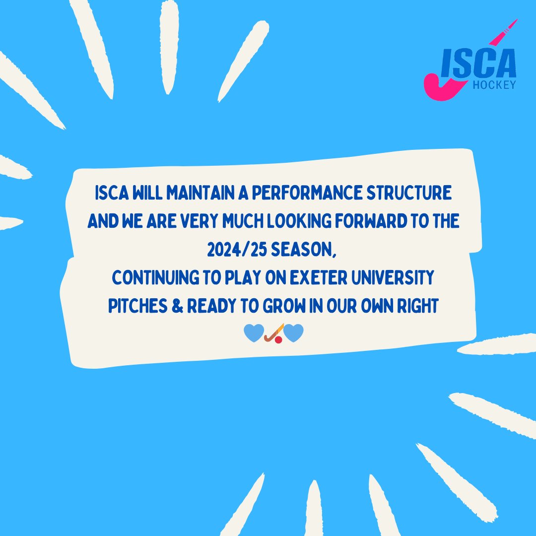 @iscahockeyclub (@iscahockeyclub) on Twitter photo 📢Club Announcement📢 - our women's section is going to look a little different next season 👍. More details below 👀👇💙🏑 #IscaHockey <a href="/swsportsnews/">South West Sports News</a> 📢Club Announcement📢 - our women's section is going to look a little different next season 👍. More details below 👀👇💙🏑 #IscaHockey <a href="/swsportsnews/">South West Sports News</a>