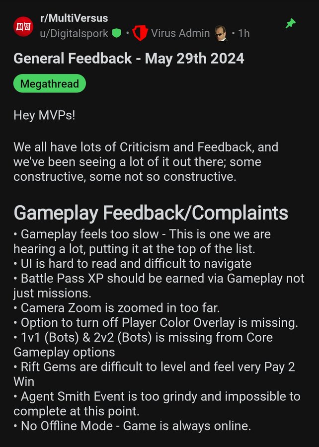 SPG_Chaos's tweet photo. They are listening to feedback!  There is hope! https://t.co/uMCqMnEcE2