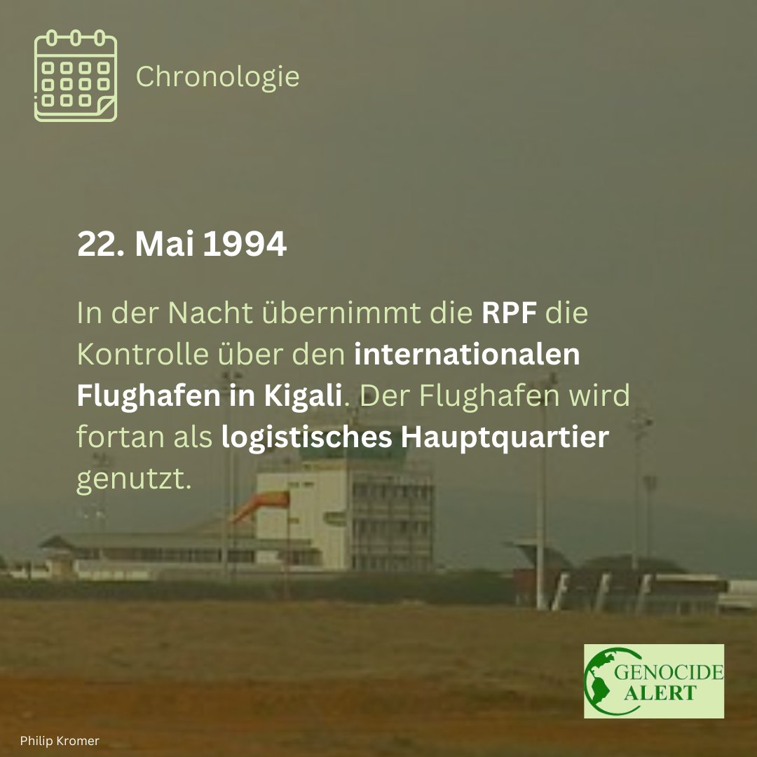 Tag 42/100 bis Tag 46/100 #100TageZusehen: Der Völkermord in #Ruanda 1994 #HeuteVor30Jahren #OnThisDay #Kwibuka30

Weitere Informationen: genocide-alert.de/projekte/100-t…

#VölkermordPrävention #KeinVergessen #genprev #Menschenrechte #NieWieder