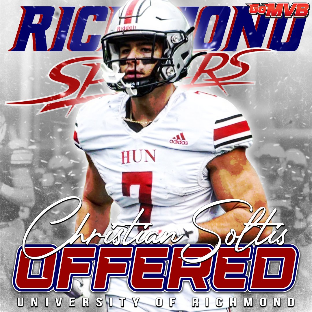 It's Official! Our guy Christian Soltis has officially received another offer - this one from the University of Richmond! '25 LB/ATH The Hun Raiders, NJ More Info: GoMVB.com/christiansoltis Follow: @Christian_Troy3 #gomvb #hsfootball #athlete #offer #collegerecruit