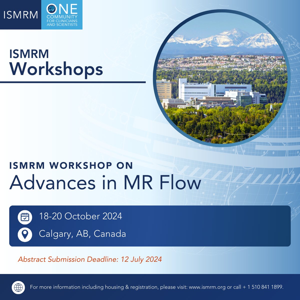 WORKSHOP WEDNESDAY: Get your abstracts ready for the ISMRM Workshop on Advances in MR Flow! The abstract submission & stipend application site is now open: ismrm.org/workshops/2024… Registration coming soon! #ISMRM #ISMRT #MRI #MagneticResonance #MR #Radiology #MedicalImaging