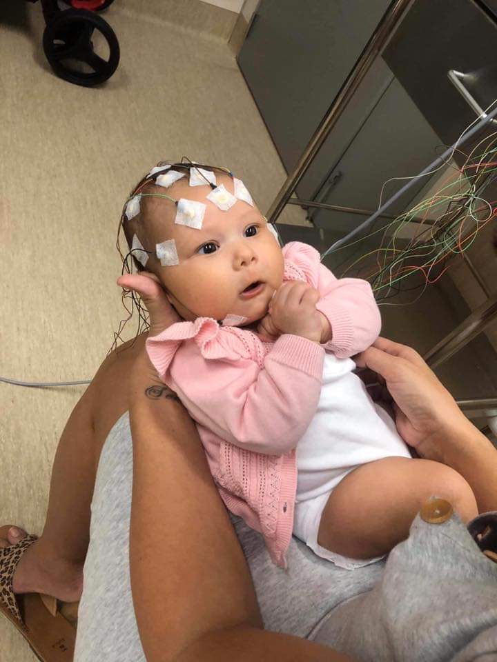 Shared by Mommy- 'So this is my story...that I'm currently going through and feel so lost right now. Below is my 10 week old daughter. Prior to her 6 week vaccinations, my daughter was perfectly fine, healthy and never had issues. She received her vaccinations at 7 weeks as