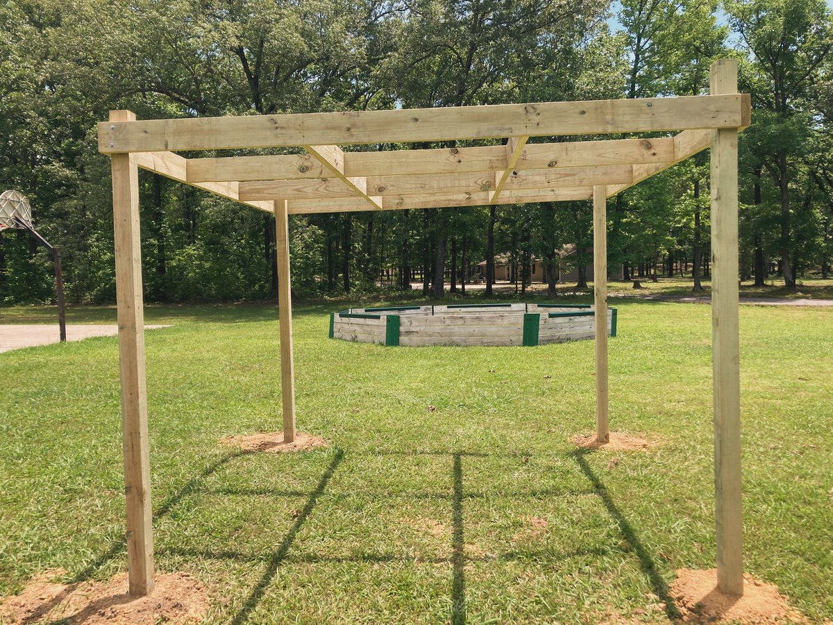 CampParon's tweet photo. We fared better than some after last weekend's storms. Unfortunately, our PVC 9 Square did not survive. Thanks to our volunteers, we already have a new, permanent 9 Square ready for the group coming next week. 😊👍 https://t.co/eMx670eQvR