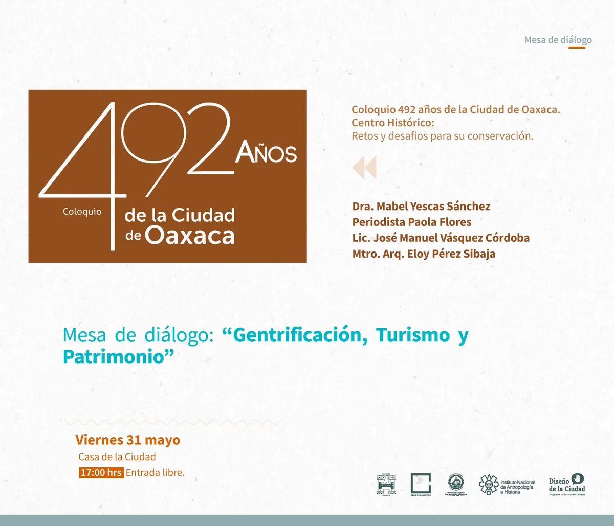 La <a href="/casadelaciudad/">Casa de la Ciudad</a> te invita a la #charla: 
'Gentrificación, Turismo y Patrimonio'
Viernes 31 de mayo / 17 h. / #Entradalibre