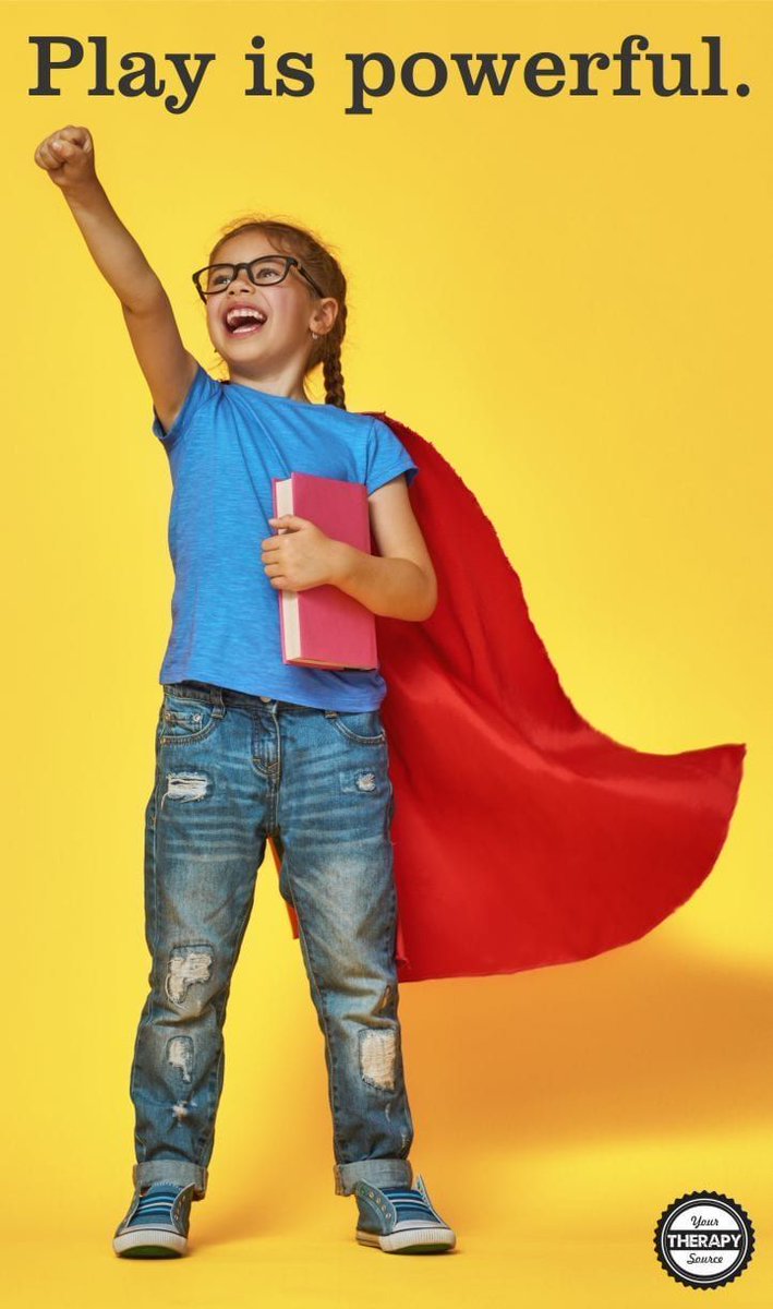 RT if you agree! Play helps children unlock their unique powers and passions! 🚀 

Thanks for the great image, <a href="/YTherapySource/">YourTherapySource</a>! #Playmatters #PlayTherapy
