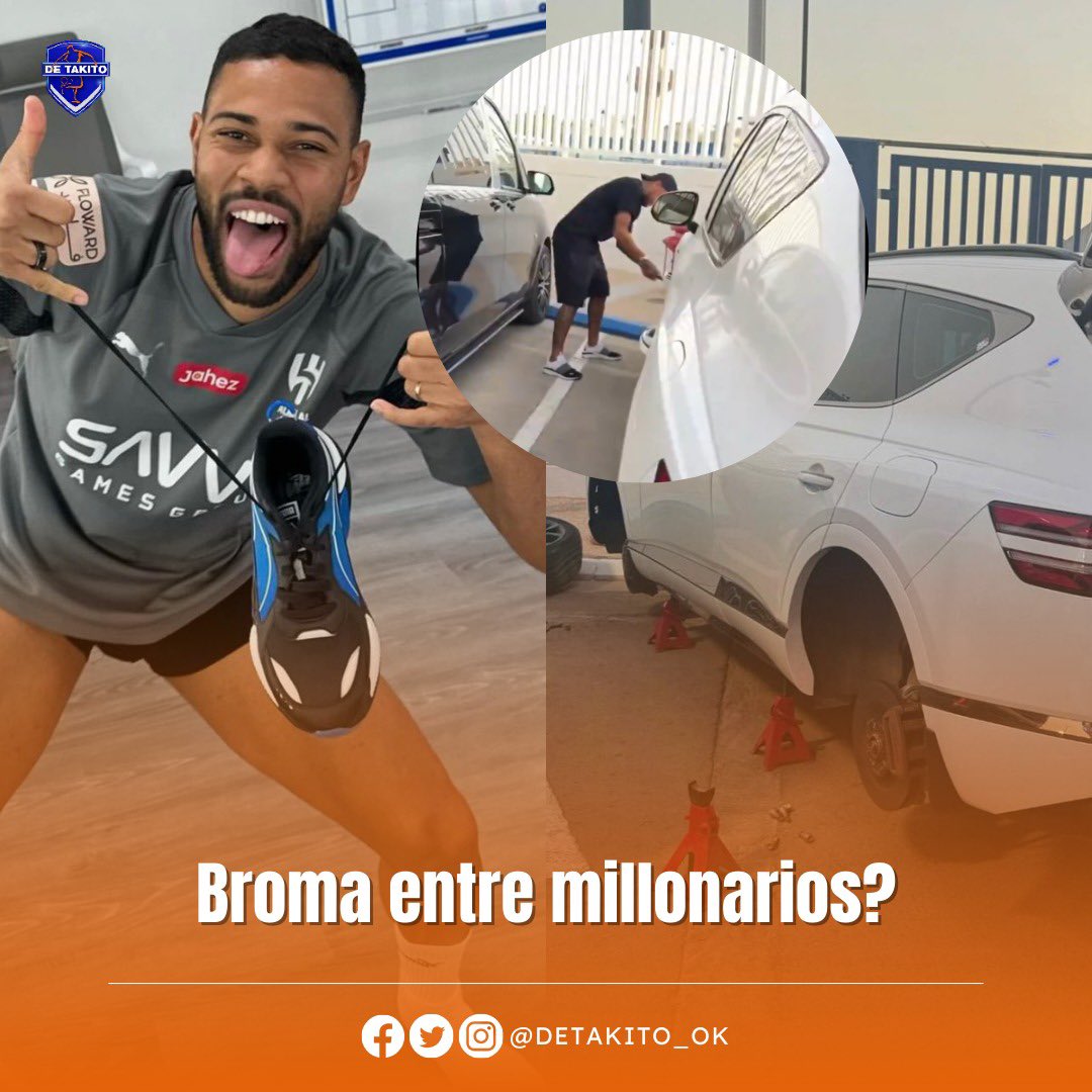 Broma entre millonarios? 🧐

Renan Lodi hizo la famosa “galleta” con los cordones de Neymar Jr, ¿Cómo respondió el crack de la Canarinha? fácil 🤷🏻‍♀️, pinchando las cuatro cubiertas de la camioneta de su compañero, bromita 🤑🤙🏼