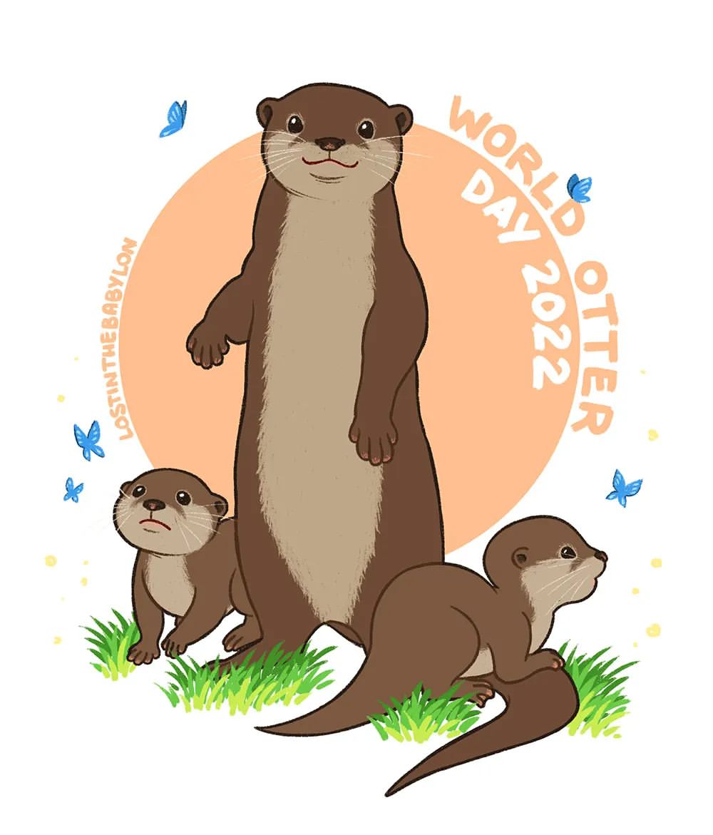 Drawings made for past #WorldOtterDay 🦦💕

Remember not to support 'domestic' otters on social media and to stay away from 'otters cafes'; it's animal abuse and otters suffer incredibly because of this. 🧵