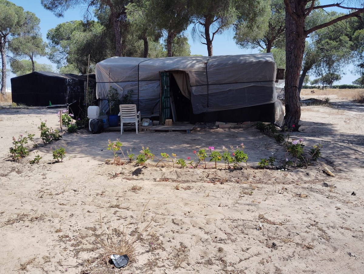 HuelvaPodemos's tweet photo. La compañera ISA SERRA (número dos para Europa) ha estado hoy miércoles en Huelva, visitando los asentamientos irregulares, auténtica violación de los derechos humanos en medio de la riqueza fresera de nuestros pueblos. Nos ha guiado la comprometida e infatigable Pepa Suárez. https://t.co/pYyb2oUhSp