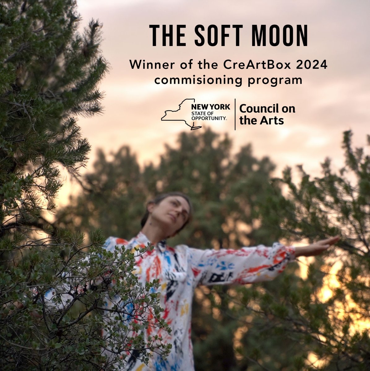 creartbox's tweet photo. We are delighted to announce that, thanks to the generous support from the New York State Council on the Arts, Hannah Selin has been awarded a grant to support CreArtBox in commissioning a new multimedia chamber work "The Soft Moon." 
 #CulturalGrant #NYCArts #Innovation https://t.co/BE0a04ZsFr