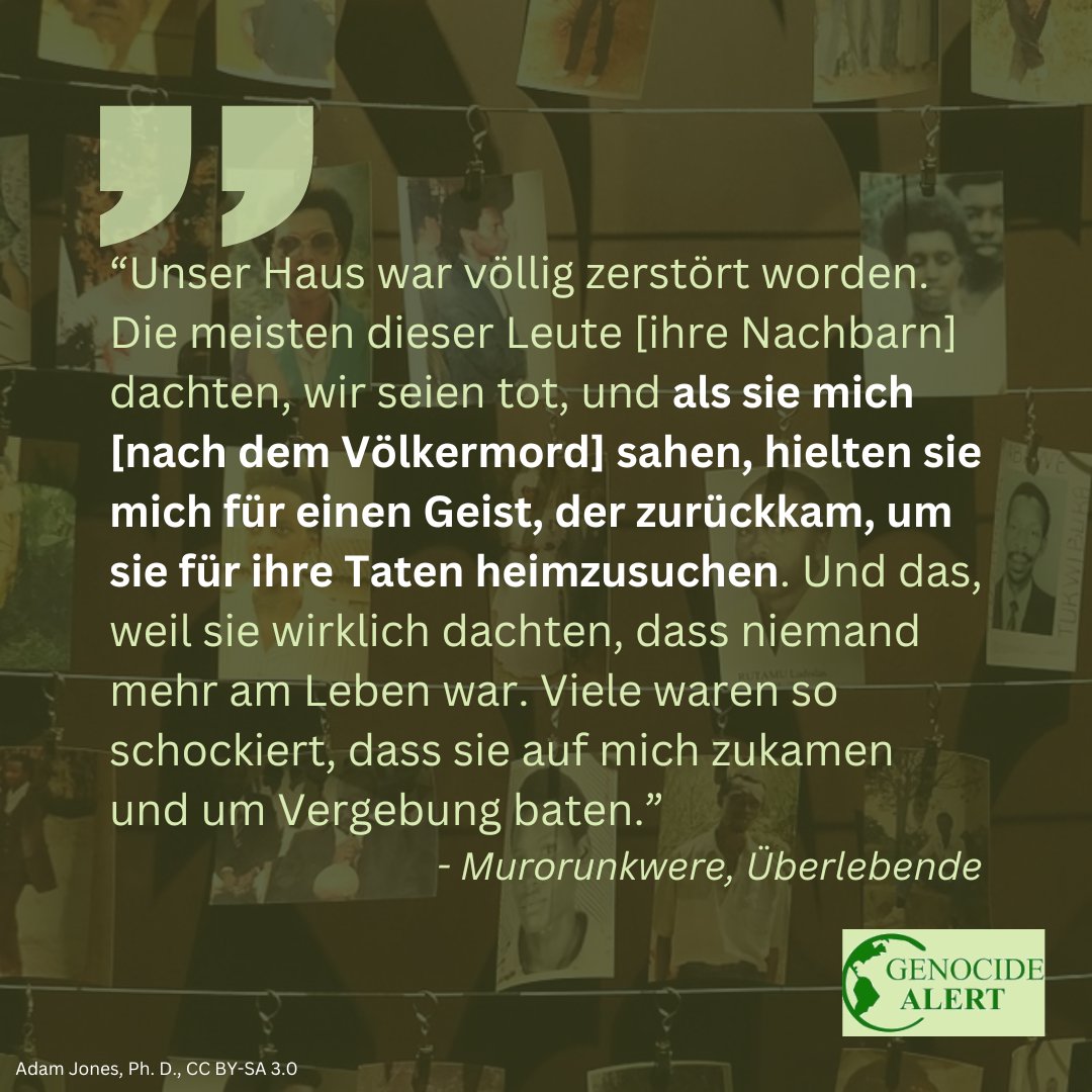 Tag 58/100 #100TageZusehen: Der Völkermord in #Ruanda 1994 #HeuteVor30Jahren #OnThisDay #Kwibuka30

Weitere Informationen: genocide-alert.de/projekte/100-t…

#VölkermordPrävention #KeinVergessen #genprev #Menschenrechte #NieWieder