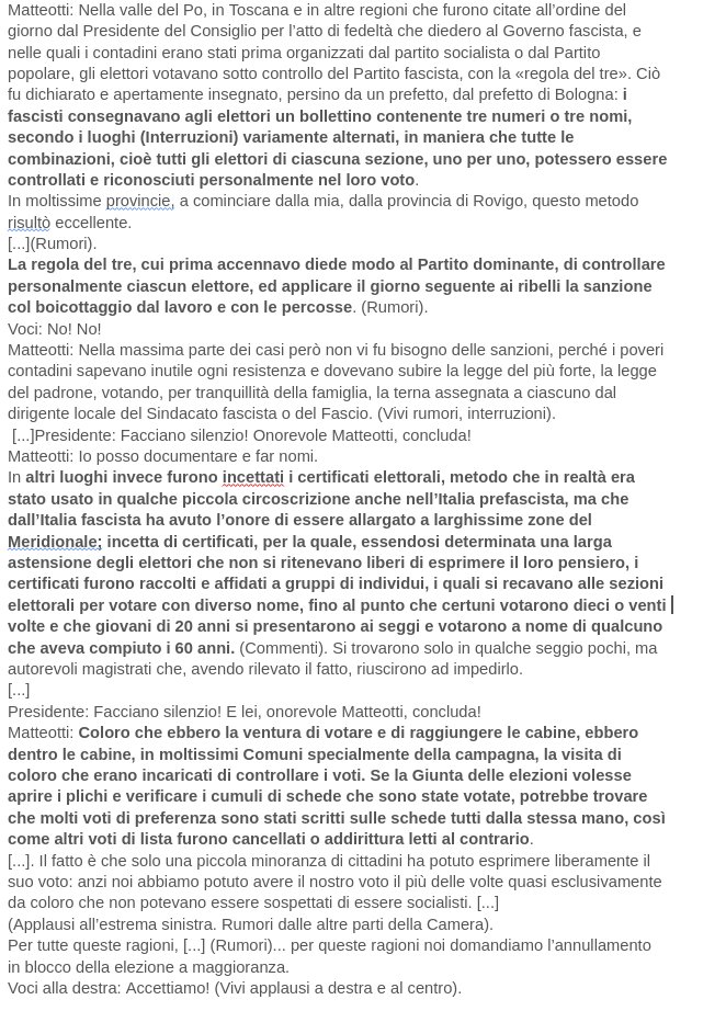 #30marzo centenario ultimo discorso di #Matteotti
Come i fascisti manipolarono le elezioni
Dal 2005 leggi elettorali incostituzionali (2 sentenze @CorteCost) tramite liste bloccate  privano l'elettore del diritto di indicare direttamente propri rappresentanti #iovoglioscegliere