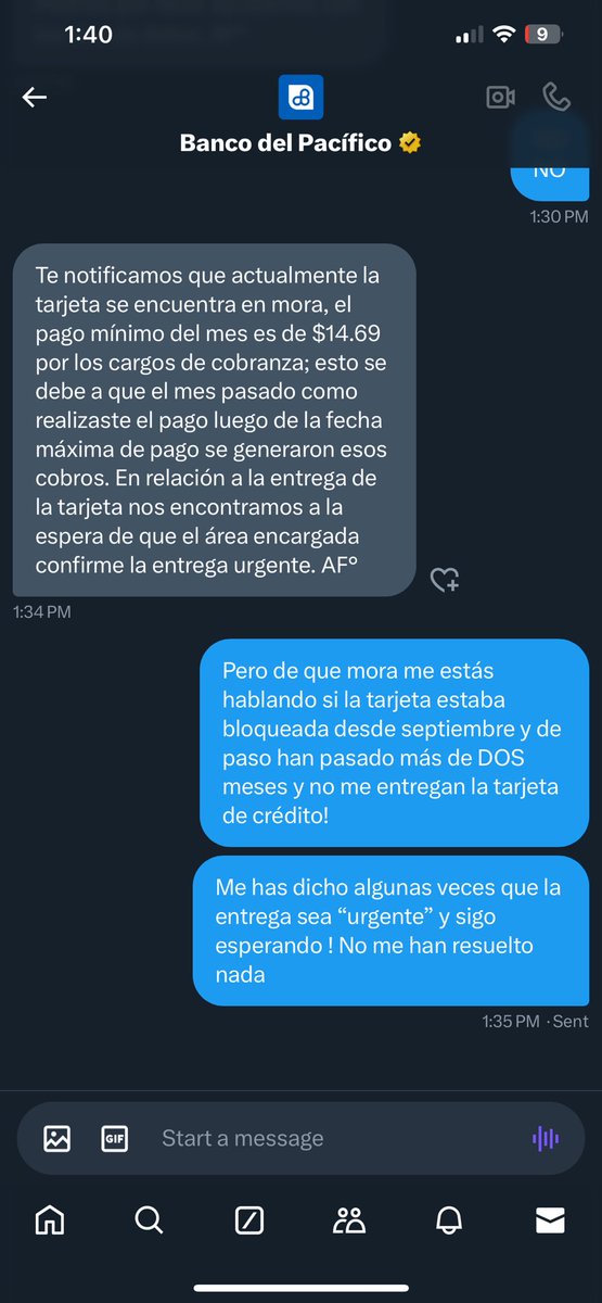 EvyCastroG's tweet photo. TERRIBLE ATENCIÓN Y SERVICIO! @PacifiCard @BancoPacificoEC https://t.co/MhCMrpTyvK