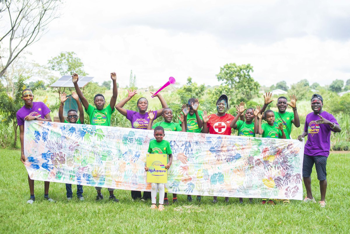LEAVE YOUR MARK. At every camp is a camp flag which is adorned with handprints of all warriors & the camp team. Symbolizing the unique mark each of us leaves behind, this cherished tradition celebrates our unity & the lasting impact we have on each other at camp! 💜 #T1DAfrica