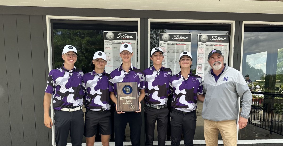 Waukesha North Boys Golf Team headed to state! Sectional Champions with a stellar 299…11 over as a team!