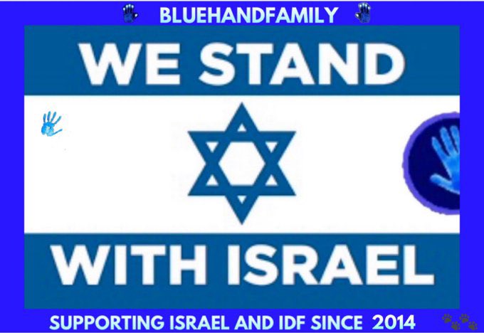 The #BlueHandFamily stands with #ısrael 
Paul Wales stands with #ISRAEL 
🇮🇱👊🇮🇱👊🇮🇱