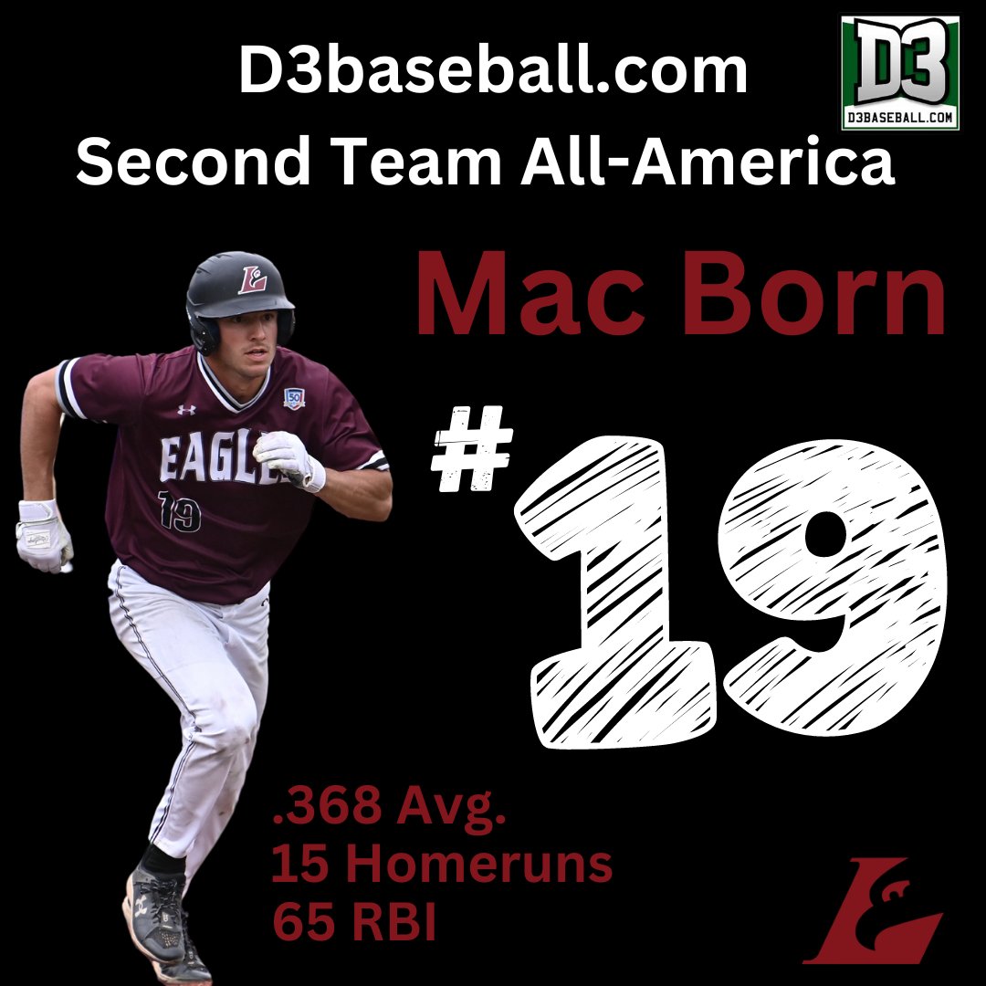UWL Athletics (@uwlathletics) on Twitter photo Congratulations to Mac Born who was named to the <a href="/d3baseball/">D3baseball</a> Second Team All-America Team.
@uwlaxbaseball
#asaneagle Congratulations to Mac Born who was named to the <a href="/d3baseball/">D3baseball</a> Second Team All-America Team.
@uwlaxbaseball
#asaneagle
