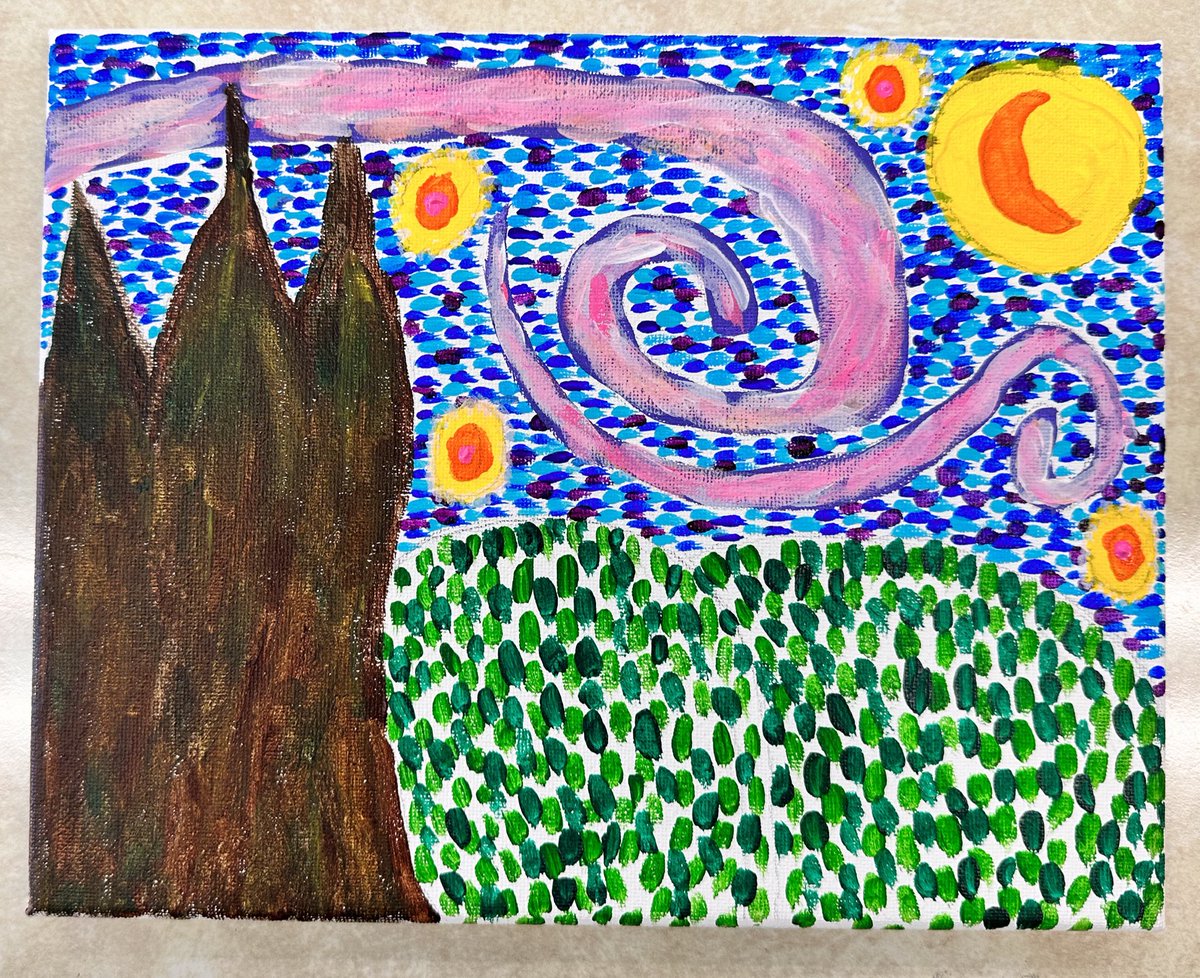 Raising Artists | The Art Studio (@raisingartists) on Twitter photo This afternoon <a href="/Ms_Renda_V/">Ms. Renda</a> students at <a href="/SJECES/">StJohnEvangelist</a> immersed themselves in the world of #VanGogh, recreating his renowned “The Starry Night.” ✨🌙
This art project allowed the students to experiment with his brushwork, color mixing, and fostering creativity! 💛🎨 #ArtMatters || <a href="/TCDSB/">Toronto Catholic District School Board</a> This afternoon <a href="/Ms_Renda_V/">Ms. Renda</a> students at <a href="/SJECES/">StJohnEvangelist</a> immersed themselves in the world of #VanGogh, recreating his renowned “The Starry Night.” ✨🌙
This art project allowed the students to experiment with his brushwork, color mixing, and fostering creativity! 💛🎨 #ArtMatters || <a href="/TCDSB/">Toronto Catholic District School Board</a>