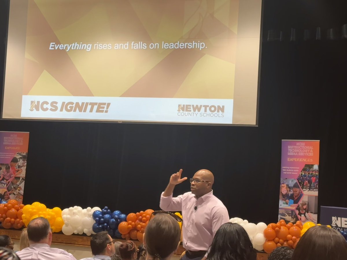 Chantal Hendrix Ed.S. (@techsavvyc) on Twitter photo <a href="/NewtonSupt/">Dr. Duke Bradley, III</a> superintendent address was incredibly inspiring today! 🌟 "Everything rises and falls with leadership." 🗣️ Let's lead with passion and make a positive impact on our community! #NCSIgnite24 <a href="/NewtonSupt/">Dr. Duke Bradley, III</a> superintendent address was incredibly inspiring today! 🌟 "Everything rises and falls with leadership." 🗣️ Let's lead with passion and make a positive impact on our community! #NCSIgnite24