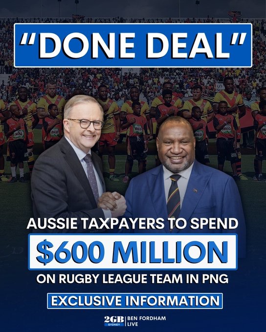 How good is spending $600m on a foreign footy team when Australians are homeless in record numbers.

#ThanksAlbo
#Auspol