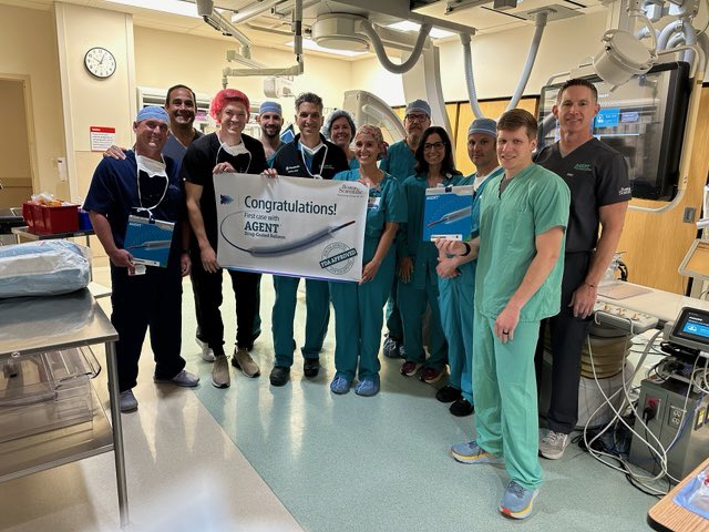 Congratulations to Dr <a href="/arasharshi/">Arash Arshi</a> &amp; the team at <a href="/OhioHealth/">OhioHealth</a> Riverside Methodist on the 1st Coronary DCB case in Central Ohio &amp; one of the first cases in the Country. Agent DCB represents a new paradigm in the management of ISR &amp; has the ability to impact countless patient lives!