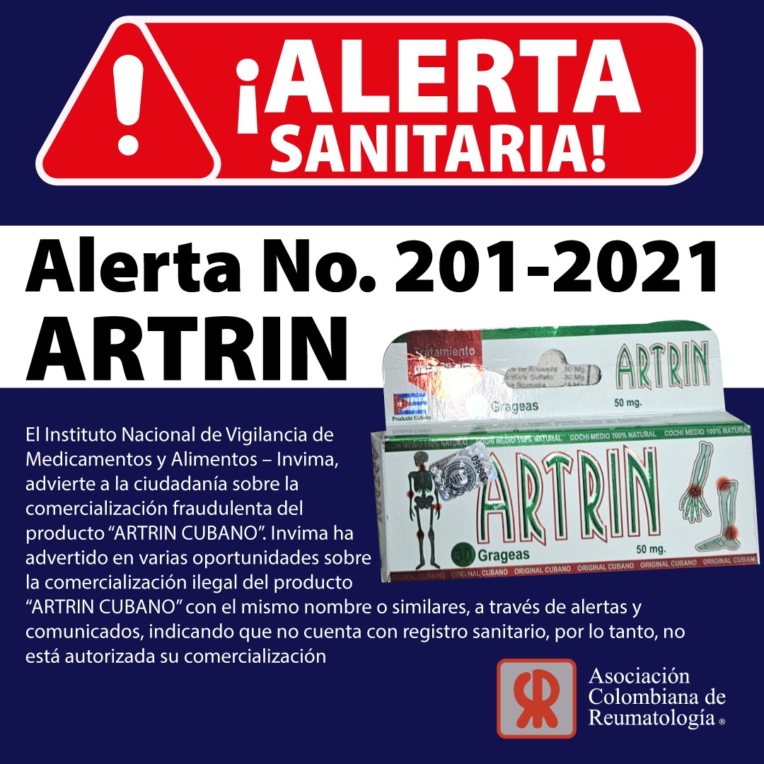🚨🚨🚨🚨
ALERTA SANITARIA INVIMA N° 201-2021

En varias oportunidades el Instituto ha alertado sobre los riesgos que tienen este tipo de productos para la salud de quienes los utilizan, e igualmente hacen alusión a propiedades no autorizadas que dan lugar a expectativas falsas...