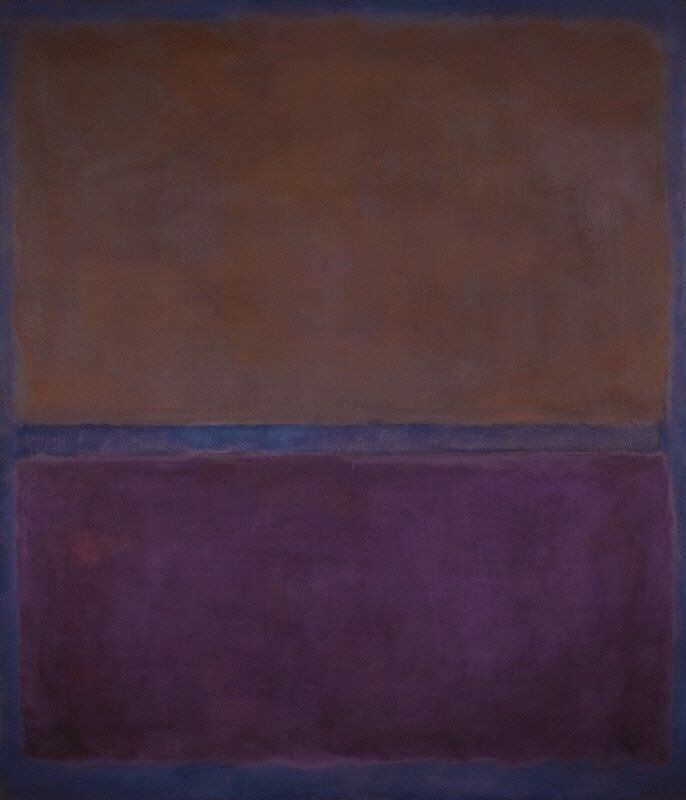 Plum and brown,
Mark Rothko - 1956