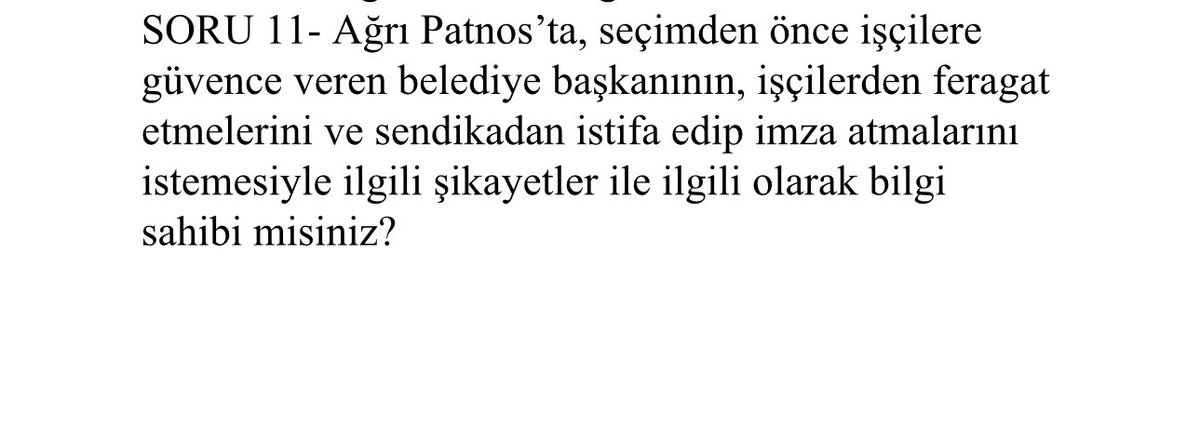 Sayın vekilim <a href="/YS_Turkoglu/">Selçuk Türkoğlu</a>
BELEDİYE ŞİRKET İŞÇİLERİ ve Aileleri adına  teşekkür  ederiz
#BelediyelerdeİşçiKıyımı
Bir an evvel
yasal düzenleme ile durdurulmalı
EMEK ve ALIN TERİ KUTSALDIR 
Diyen 
Sayın yetkililer
<a href="/tcbestepe/">T.C. Cumhurbaşkanlığı</a>
<a href="/RTErdogan/">Recep Tayyip Erdoğan</a>
<a href="/eczozgurozel/">Özgür Özel</a>
<a href="/dbdevletbahceli/">Devlet Bahçeli</a>
<a href="/erbakanfatih/">Dr. Fatih Erbakan</a>