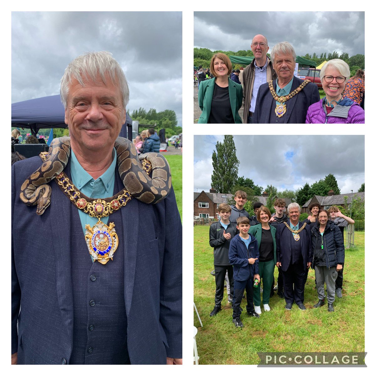 Thanks to <a href="/LordMayorOfMcr/">Councillor Carmine Grimshaw</a> for coming along and joining in the fun. The python could become a permanent addition to the mayoral chain! <a href="/BMCALtd/">BMCA</a>