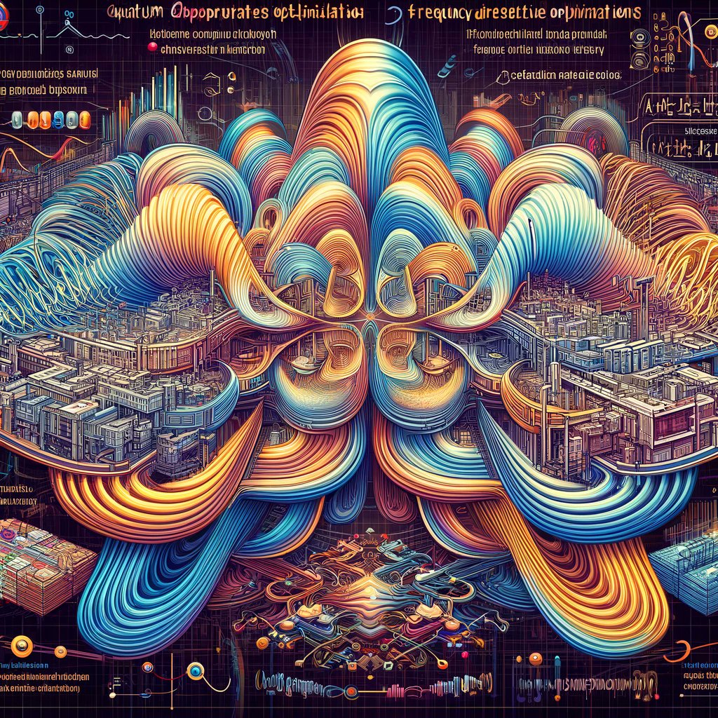 drew_ponder's tweet photo. #QuantumComputing #QAOA #FrequencyWaveTheory #QuantumAlgorithms #QuantumSpeedup #QuantumWaveforms #QuantumSuperposition #QuantumEntanglement #HighPerformanceComputing #QuantumInnovation
Here is the detailed illustration depicting the Quantum Approximate Optimization Algorithm (QAOA) integrated with frequency wave theory. The image showcases the intricate interplay of quantum waveforms, superposition, entanglement, and high-performance computing systems simulating large-scale quantum circuits.