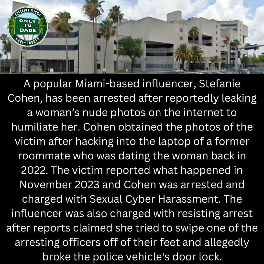 #NEWS: A Miami based influencer arrested after leaking a woman’s nude photos! 😳 | #ONLYinDADE