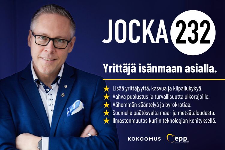 Nyt on oikea hetki vaikuttaa suomalaisen yrittäjyyden ja kilpailukyvyn tulevaisuuteen. Olen kokoomuksen yrittäjäehdokas numerolla 232. Alla muutama sana teemoistani eurovaaleissa.

▶️ Yrittäjyys, talous ja kilpailukyky. Suomen etu tulee huomioida nykyistä paremmin
