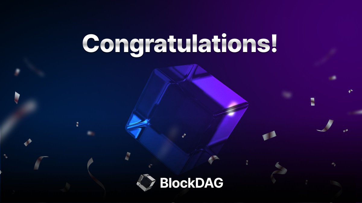 🎉 Huge Congratulations to Our BlockDAG Winners! 🚀 A big shoutout to our winners who secured a 25% bonus in BDAG coins on their $25K+ investments. 🚀 We’re also thrilled to congratulate five lucky winners who each won an X30 miner!🎁 👀 t.me/blockDAGnetwor…