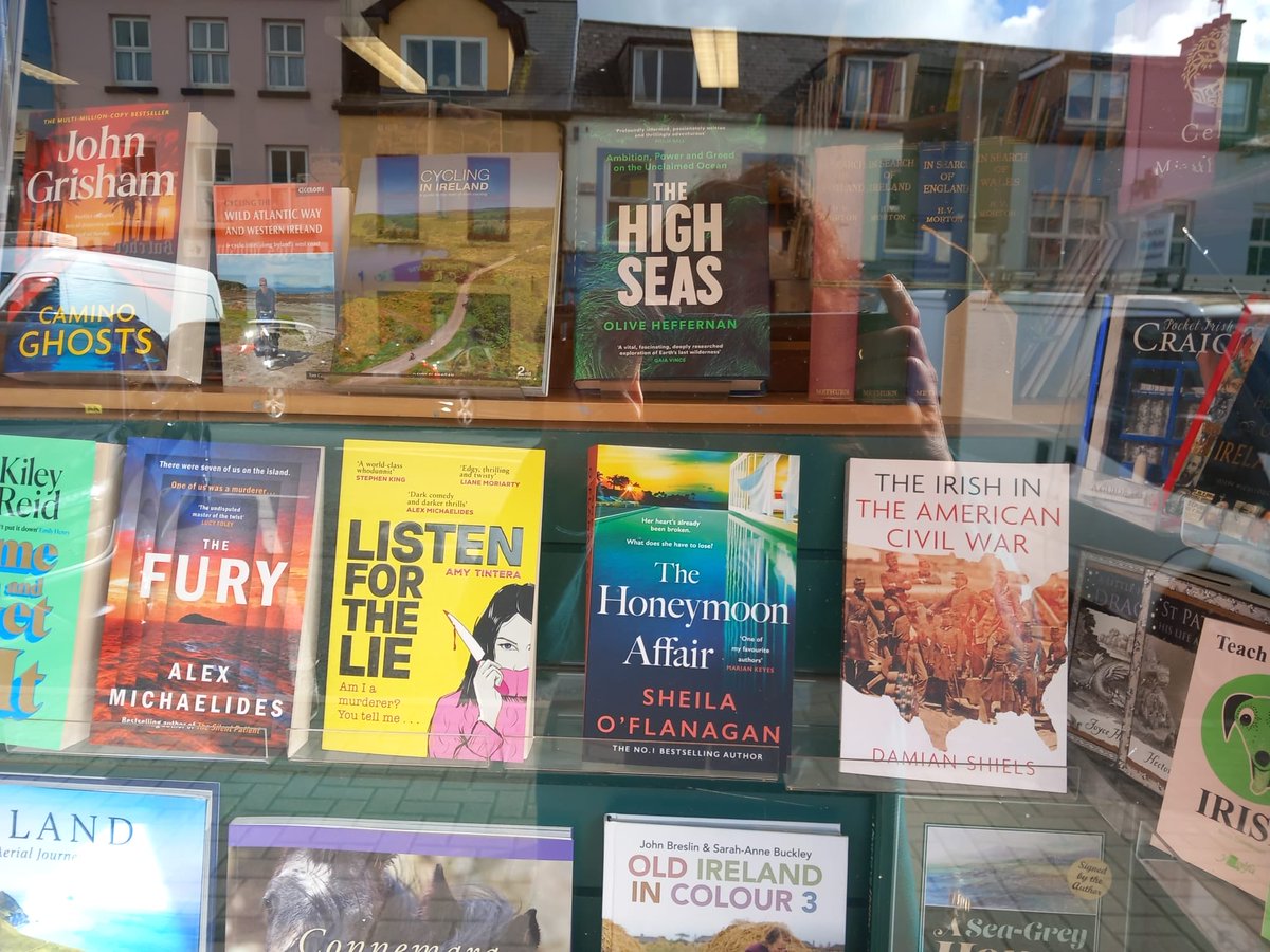 And looking good in The Clifden Bookshop, Connemara. ⁦@pew_literary⁩ ⁦@ProfileBooks⁩ #highseas2024 #thehighseas