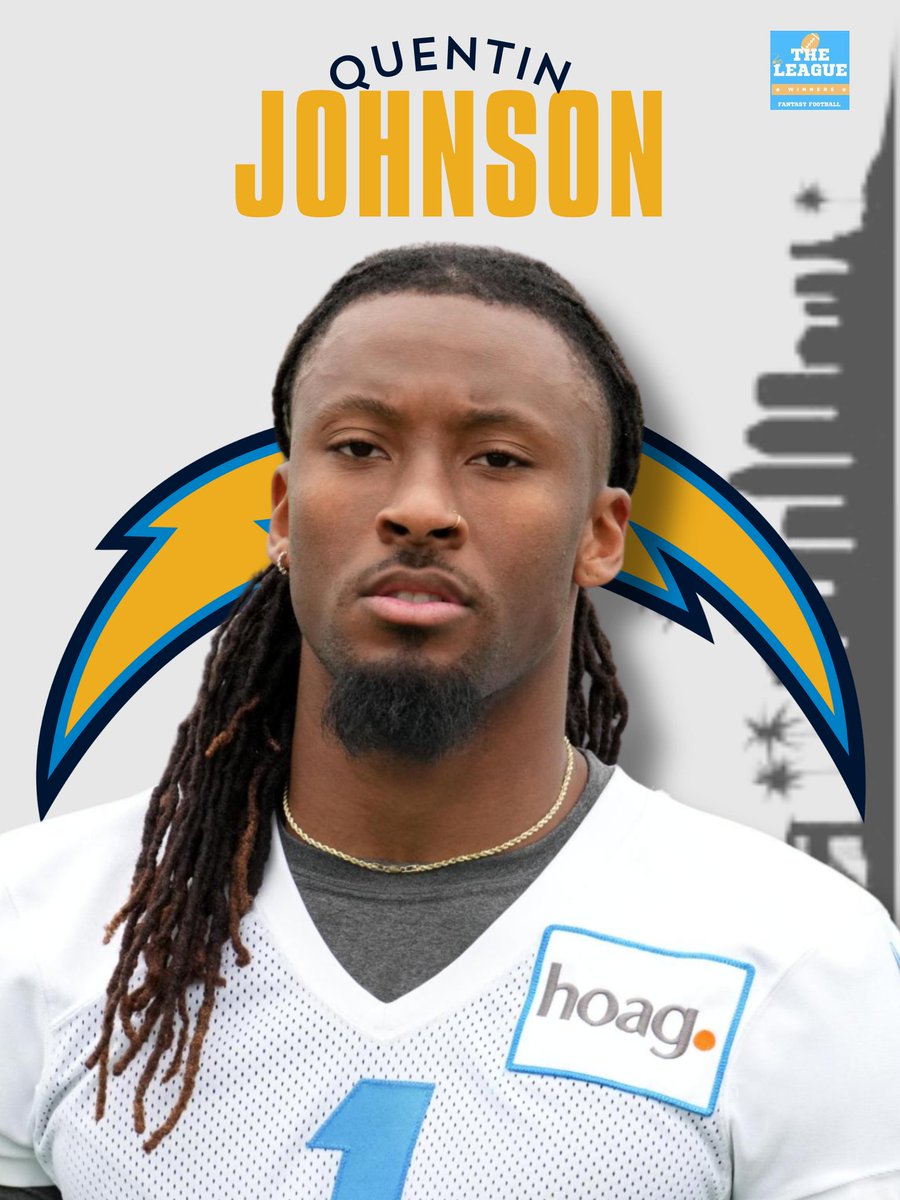 Los Angeles Chargers WR Quentin Johnson will have ____ yards in 2024? Let us know! 👇