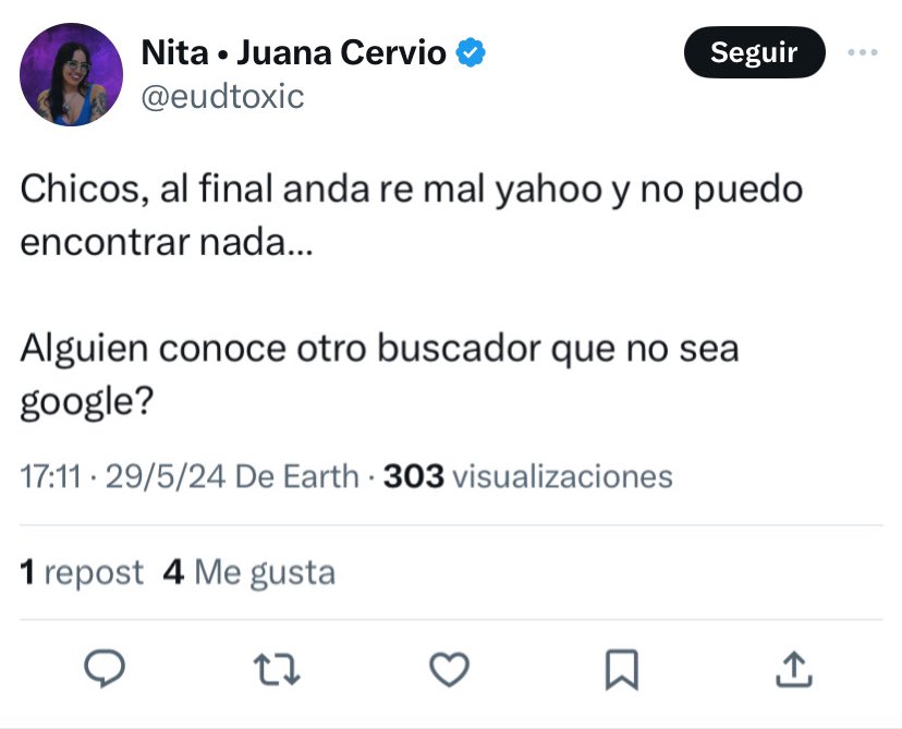 Milei se junto con el CEO de Google y una kukarda le declaró la guerra al buscador kjjj Le duro 15 minutos porque Yahoo no le encontraba nada